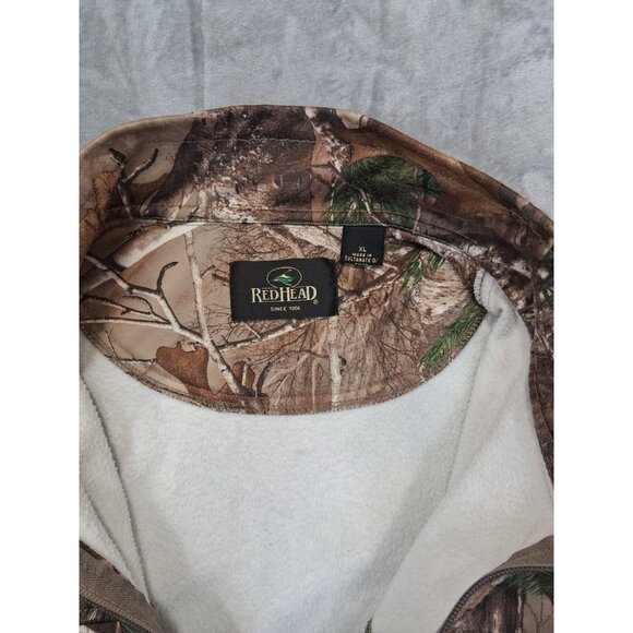 Redhead Mens XL Realtree Camouflage Full-Zip Hunting Jacket Polyester Outdoor Ge - Picture 12 of 12